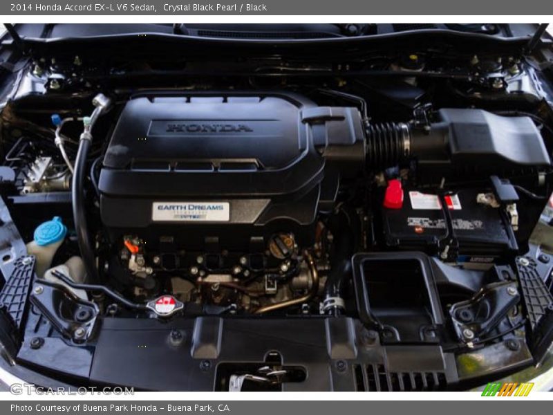 Crystal Black Pearl / Black 2014 Honda Accord EX-L V6 Sedan