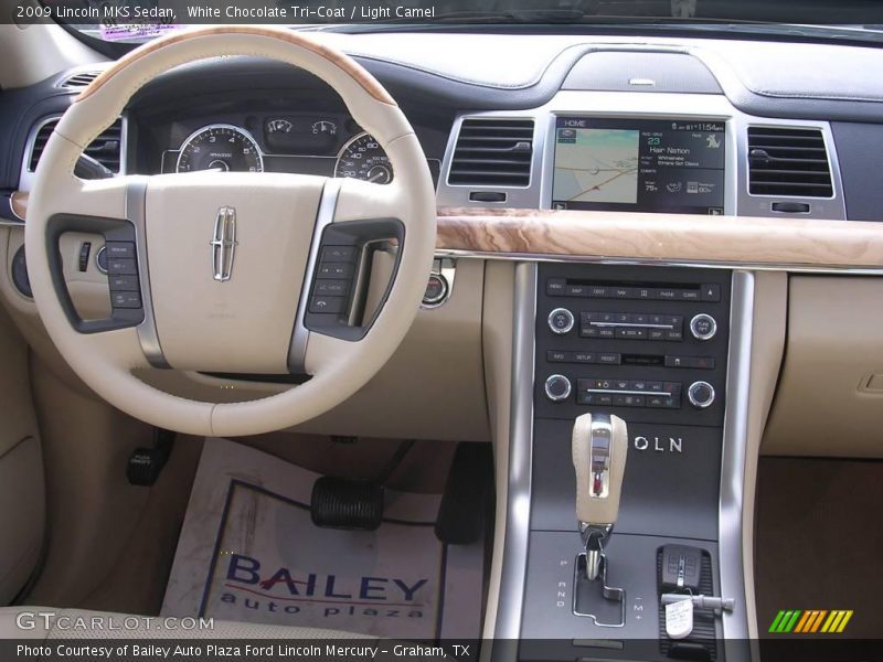 White Chocolate Tri-Coat / Light Camel 2009 Lincoln MKS Sedan