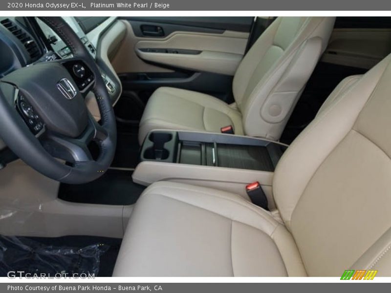 Platinum White Pearl / Beige 2020 Honda Odyssey EX-L