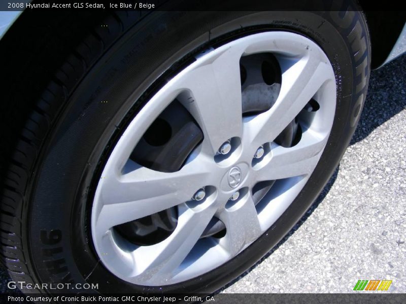 Ice Blue / Beige 2008 Hyundai Accent GLS Sedan