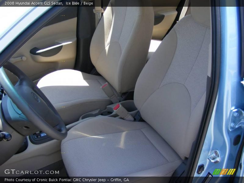 Ice Blue / Beige 2008 Hyundai Accent GLS Sedan