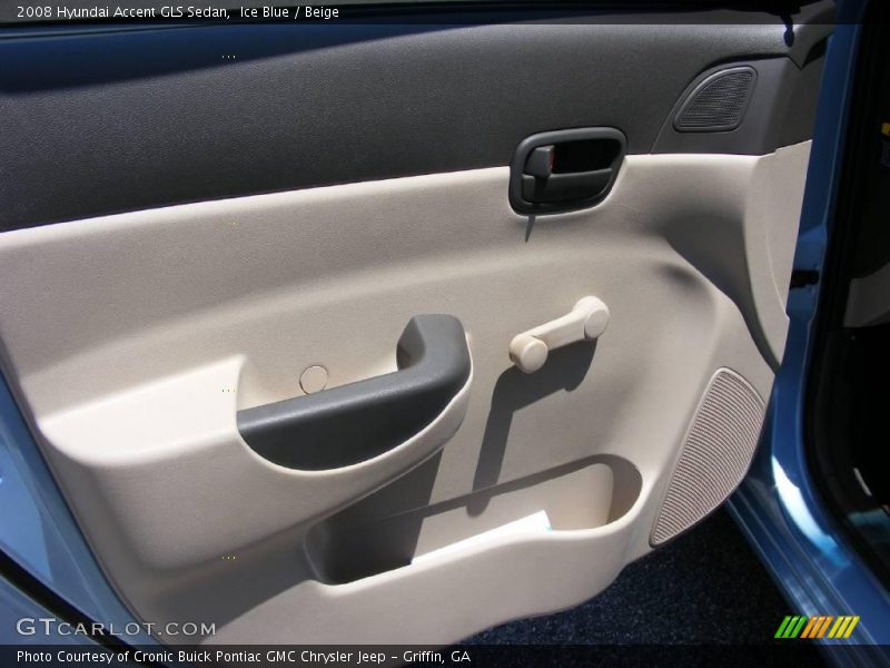 Ice Blue / Beige 2008 Hyundai Accent GLS Sedan