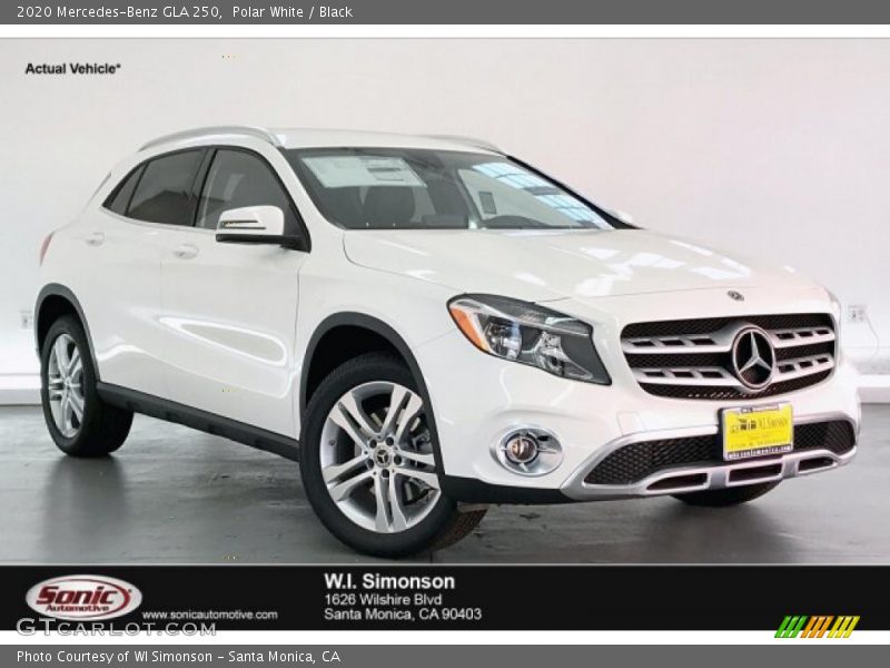Polar White / Black 2020 Mercedes-Benz GLA 250