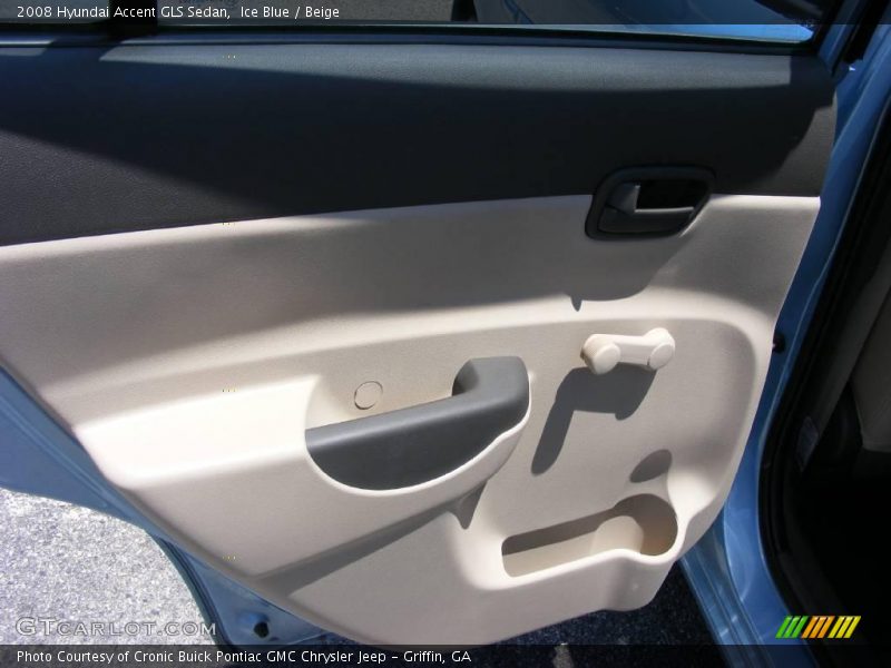Ice Blue / Beige 2008 Hyundai Accent GLS Sedan