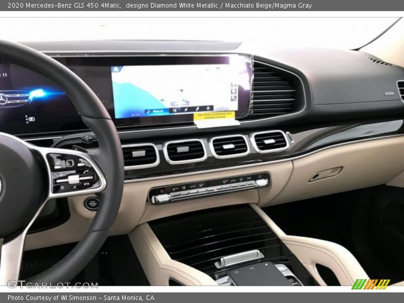 designo Diamond White Metallic / Macchiato Beige/Magma Gray 2020 Mercedes-Benz GLS 450 4Matic