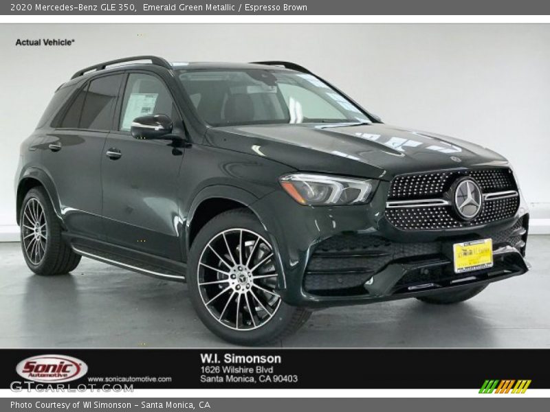 Front 3/4 View of 2020 GLE 350