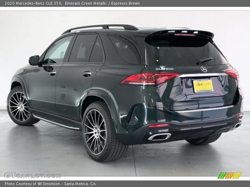 Emerald Green Metallic / Espresso Brown 2020 Mercedes-Benz GLE 350