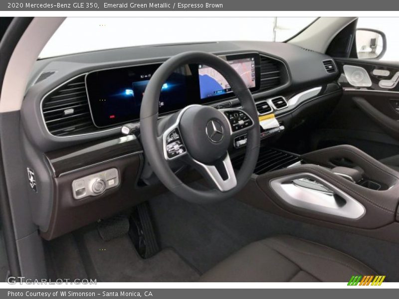 Emerald Green Metallic / Espresso Brown 2020 Mercedes-Benz GLE 350