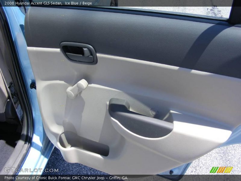 Ice Blue / Beige 2008 Hyundai Accent GLS Sedan