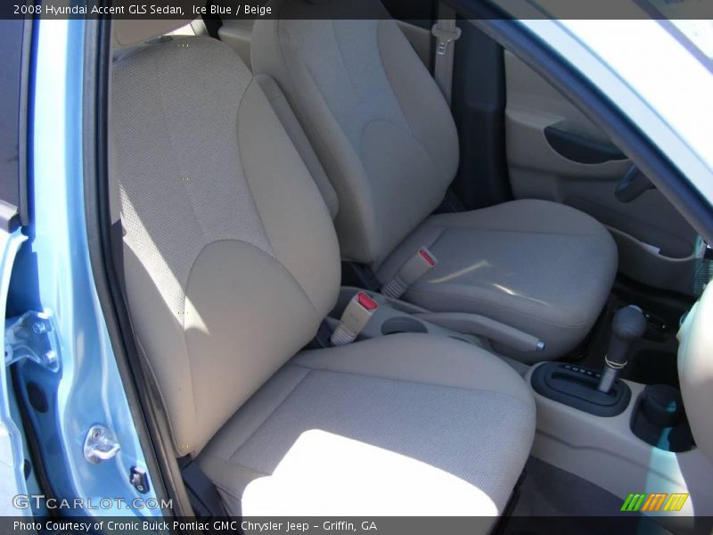 Ice Blue / Beige 2008 Hyundai Accent GLS Sedan
