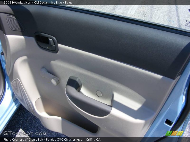 Ice Blue / Beige 2008 Hyundai Accent GLS Sedan