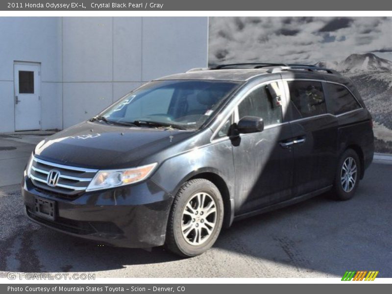 Crystal Black Pearl / Gray 2011 Honda Odyssey EX-L