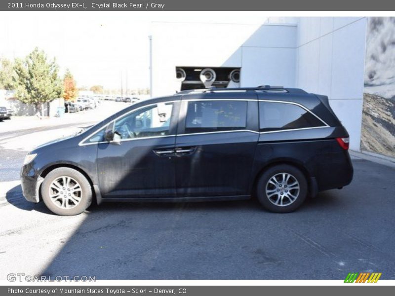 Crystal Black Pearl / Gray 2011 Honda Odyssey EX-L