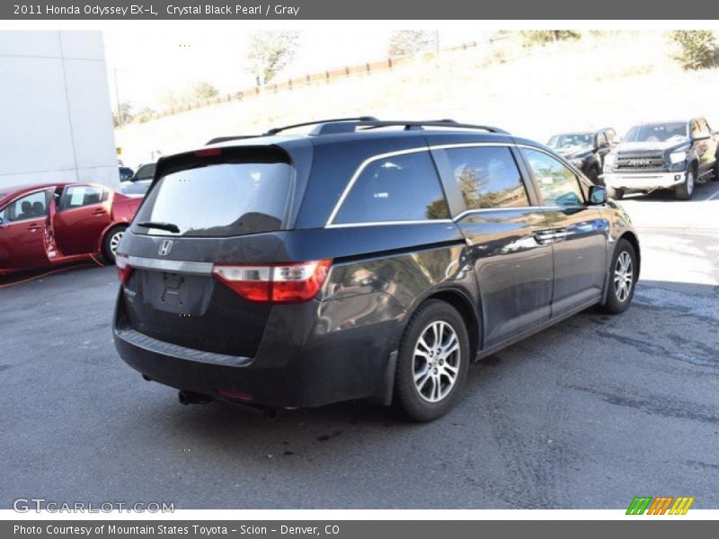 Crystal Black Pearl / Gray 2011 Honda Odyssey EX-L