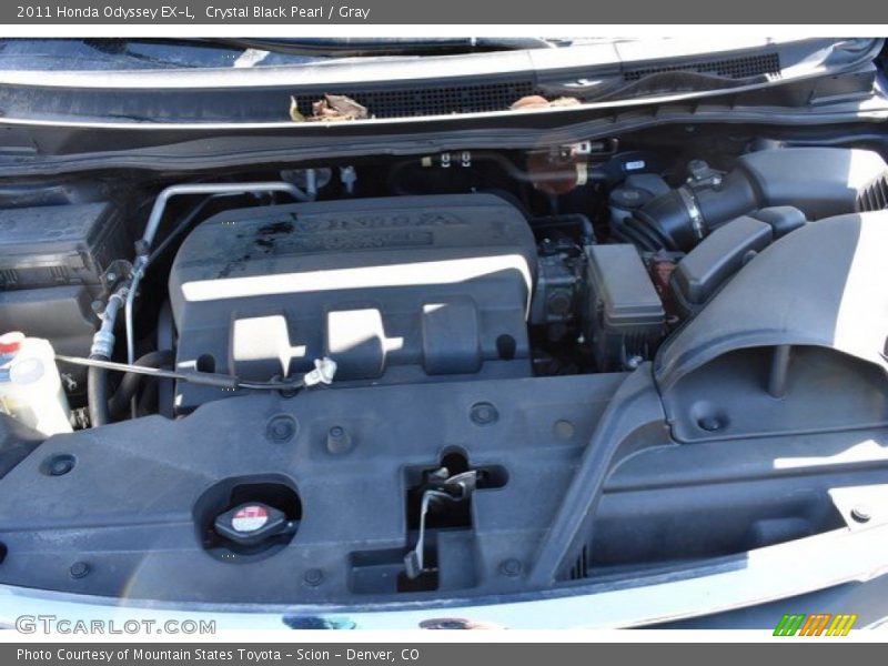 Crystal Black Pearl / Gray 2011 Honda Odyssey EX-L
