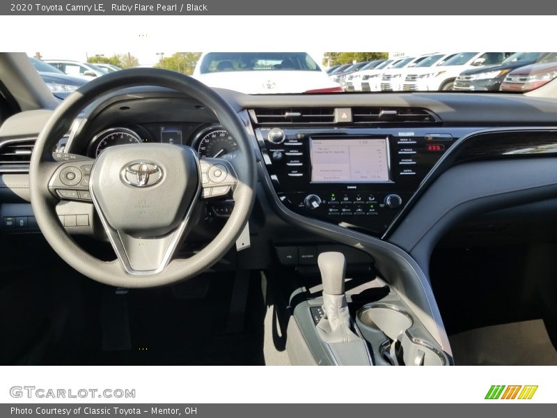 Ruby Flare Pearl / Black 2020 Toyota Camry LE