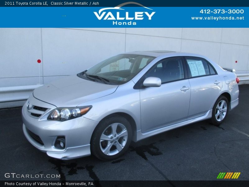 Classic Silver Metallic / Ash 2011 Toyota Corolla LE