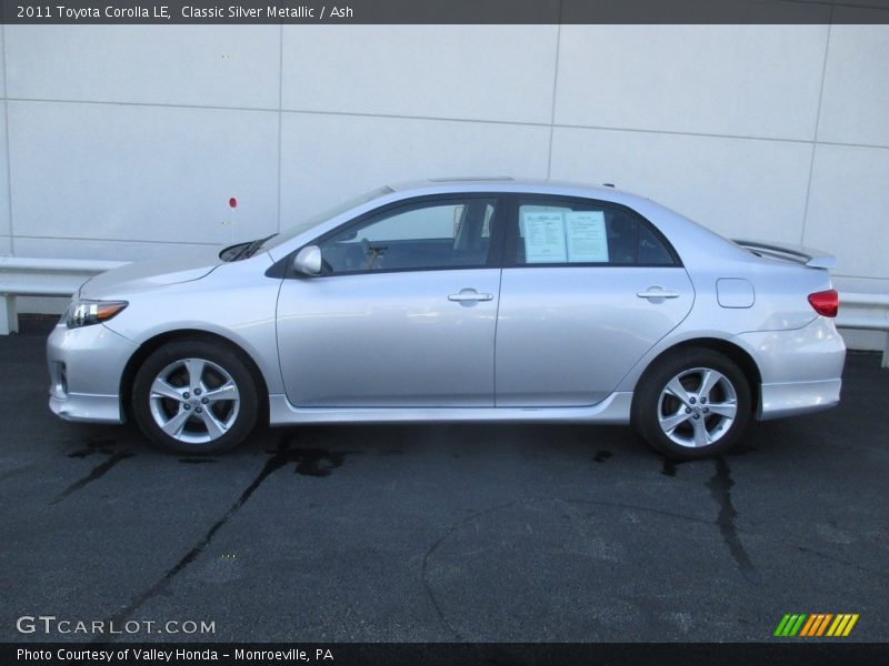 Classic Silver Metallic / Ash 2011 Toyota Corolla LE