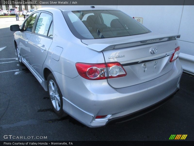 Classic Silver Metallic / Ash 2011 Toyota Corolla LE