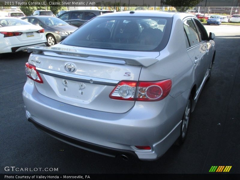 Classic Silver Metallic / Ash 2011 Toyota Corolla LE