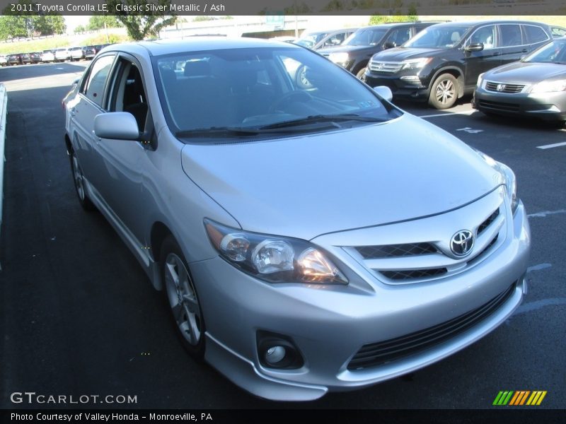 Classic Silver Metallic / Ash 2011 Toyota Corolla LE