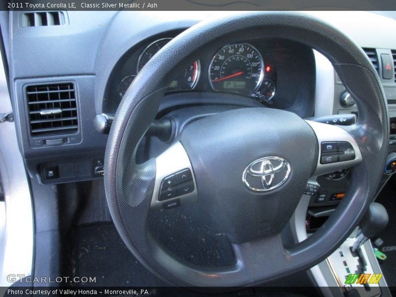 Classic Silver Metallic / Ash 2011 Toyota Corolla LE