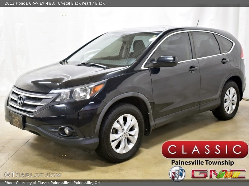 Crystal Black Pearl / Black 2012 Honda CR-V EX 4WD