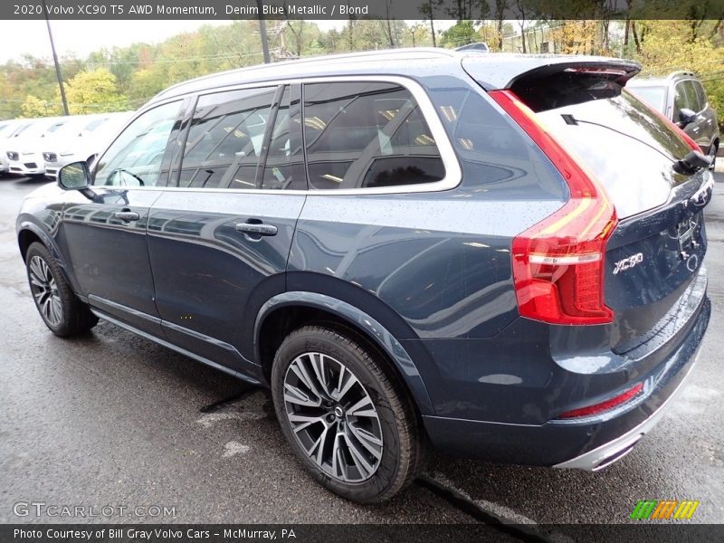 Denim Blue Metallic / Blond 2020 Volvo XC90 T5 AWD Momentum