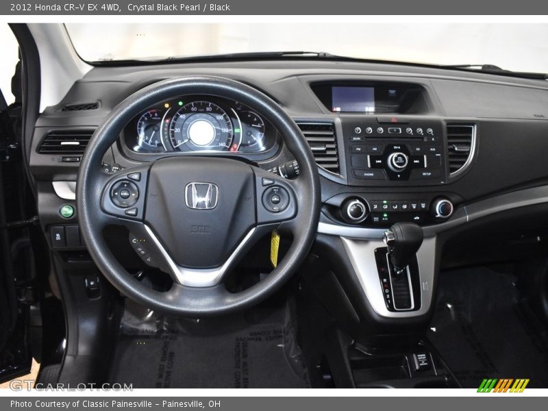 Crystal Black Pearl / Black 2012 Honda CR-V EX 4WD