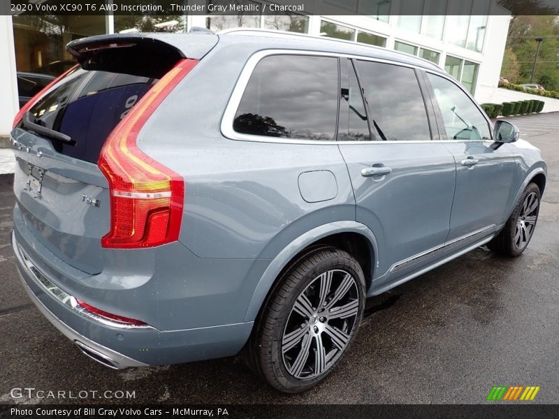 Thunder Gray Metallic / Charcoal 2020 Volvo XC90 T6 AWD Inscription