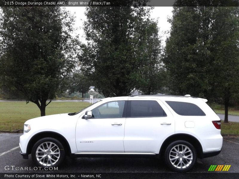 Bright White / Black/Tan 2015 Dodge Durango Citadel AWD