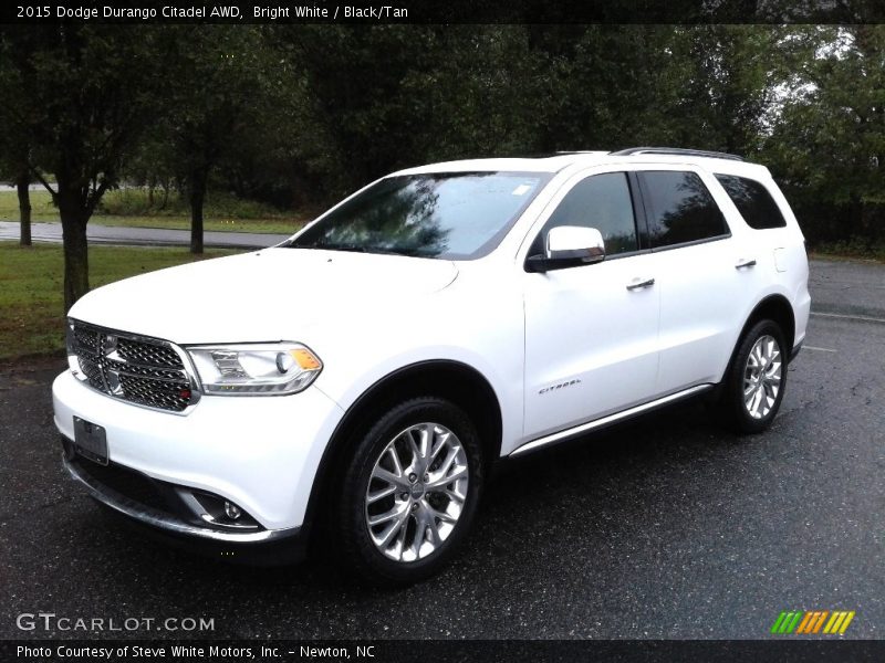 Bright White / Black/Tan 2015 Dodge Durango Citadel AWD