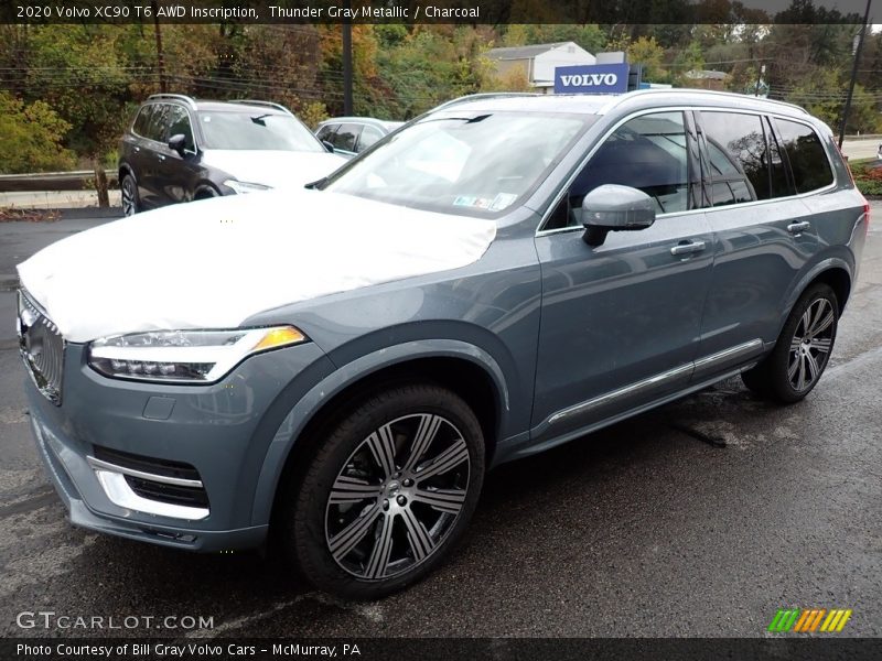 Thunder Gray Metallic / Charcoal 2020 Volvo XC90 T6 AWD Inscription