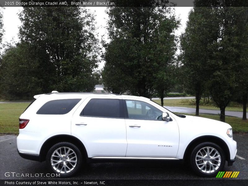 Bright White / Black/Tan 2015 Dodge Durango Citadel AWD