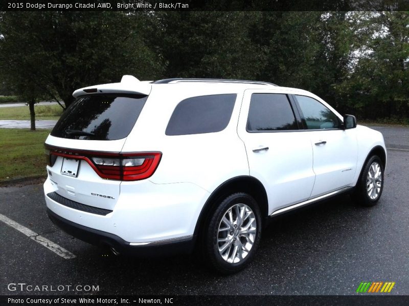 Bright White / Black/Tan 2015 Dodge Durango Citadel AWD