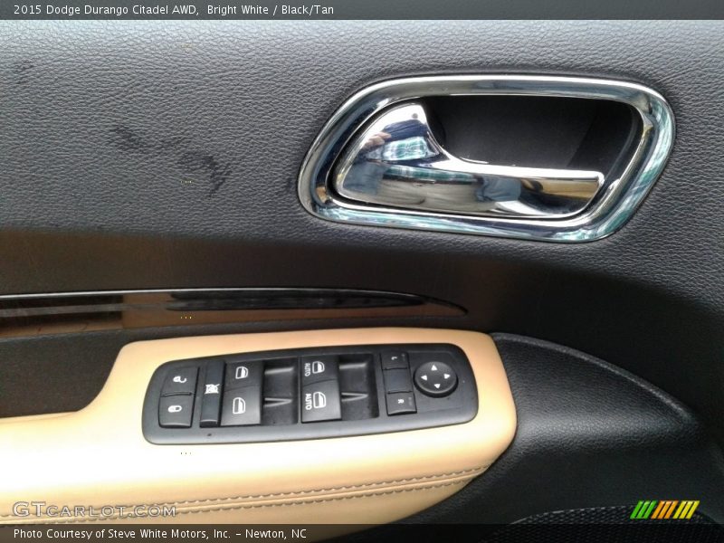 Bright White / Black/Tan 2015 Dodge Durango Citadel AWD