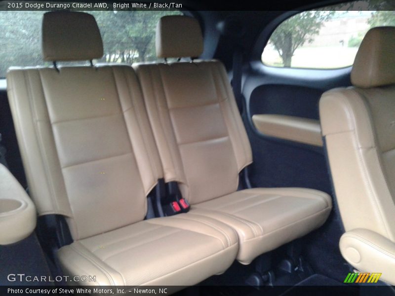 Bright White / Black/Tan 2015 Dodge Durango Citadel AWD