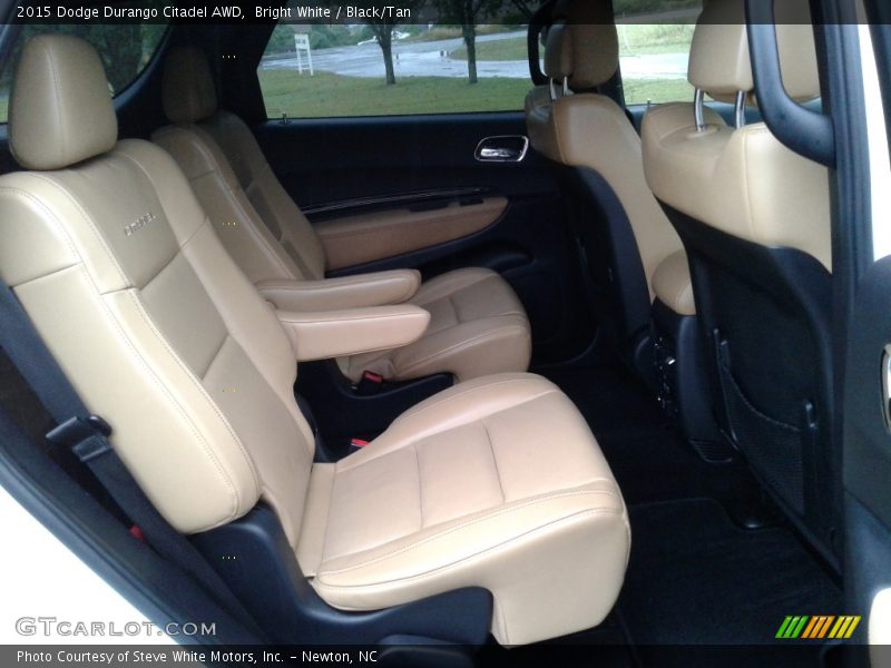 Bright White / Black/Tan 2015 Dodge Durango Citadel AWD
