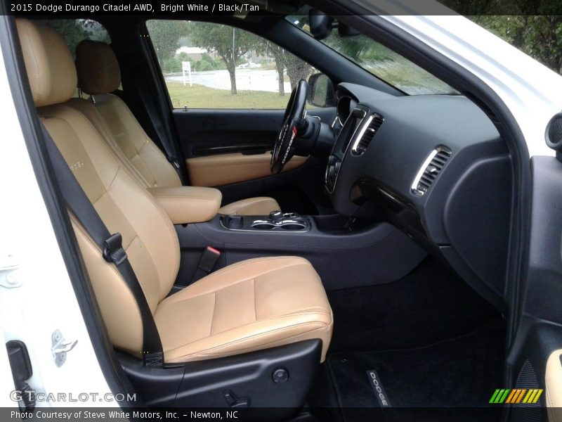 Bright White / Black/Tan 2015 Dodge Durango Citadel AWD