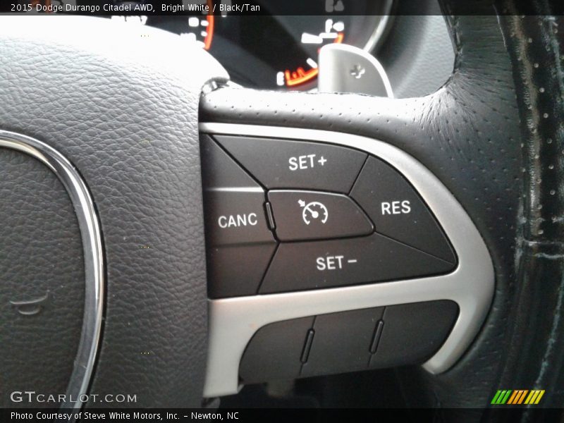 Bright White / Black/Tan 2015 Dodge Durango Citadel AWD