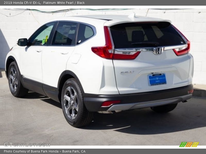 Platinum White Pearl / Black 2019 Honda CR-V EX-L