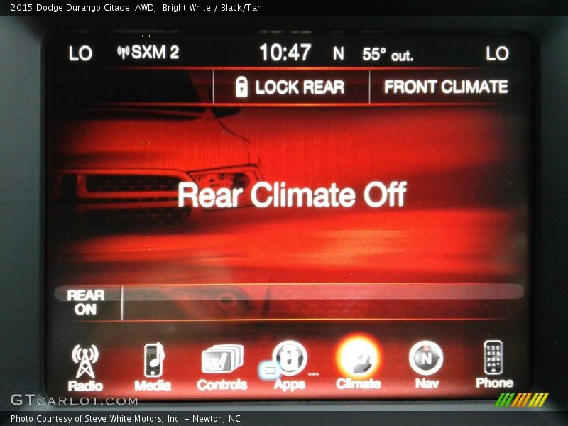 Bright White / Black/Tan 2015 Dodge Durango Citadel AWD
