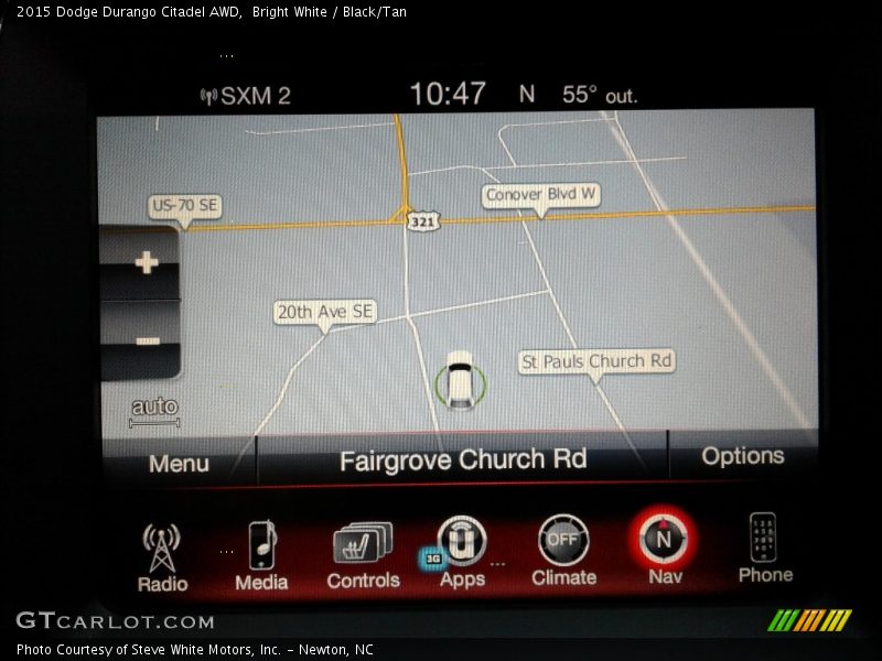 Bright White / Black/Tan 2015 Dodge Durango Citadel AWD