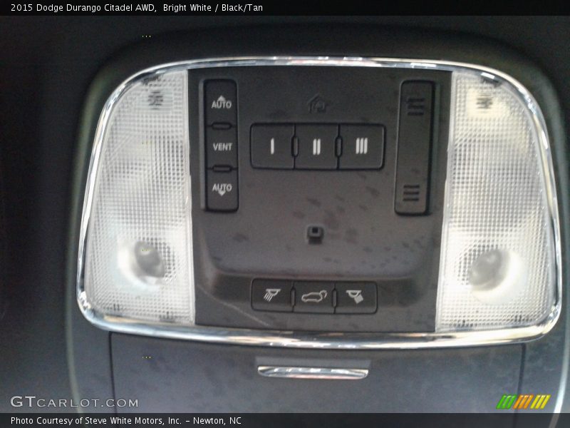 Bright White / Black/Tan 2015 Dodge Durango Citadel AWD