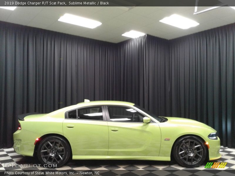Sublime Metallic / Black 2019 Dodge Charger R/T Scat Pack