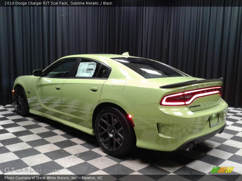 Sublime Metallic / Black 2019 Dodge Charger R/T Scat Pack