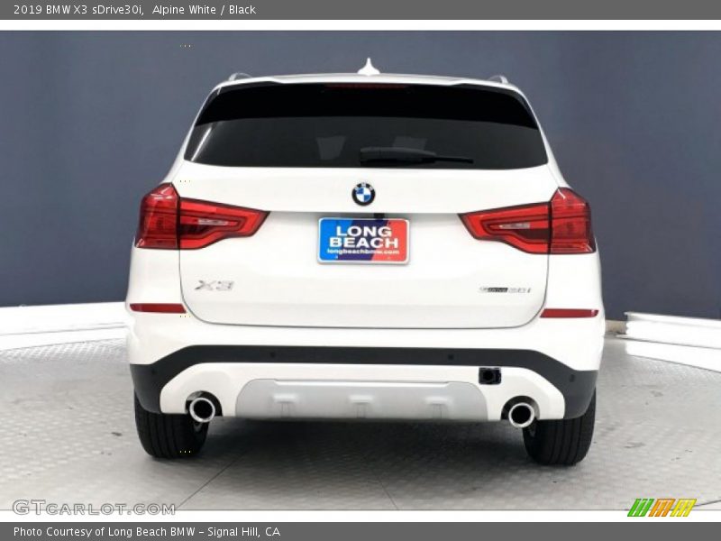 Alpine White / Black 2019 BMW X3 sDrive30i