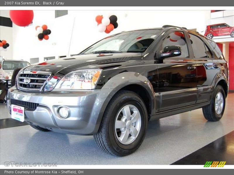 Black / Gray 2007 Kia Sorento EX
