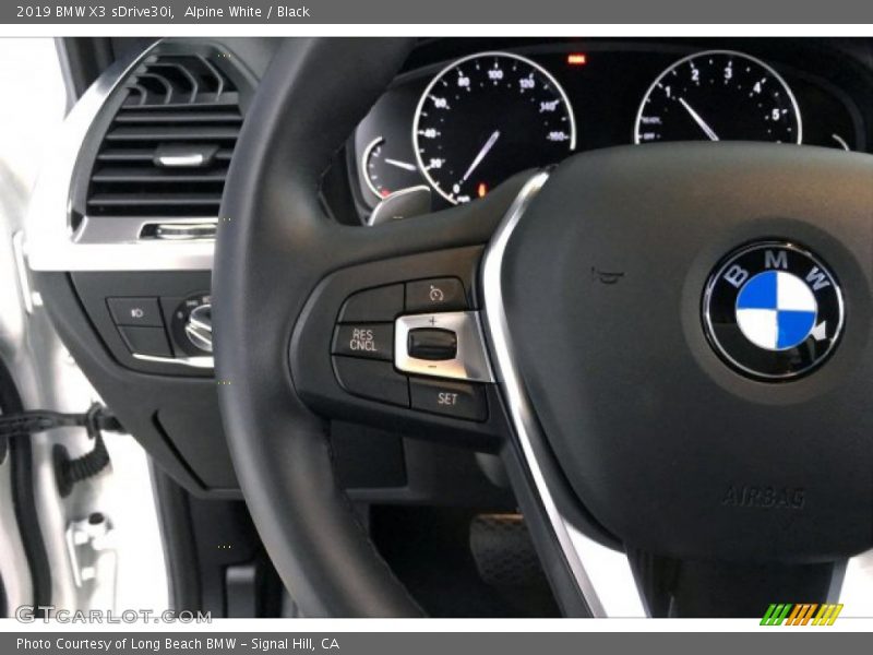 Alpine White / Black 2019 BMW X3 sDrive30i