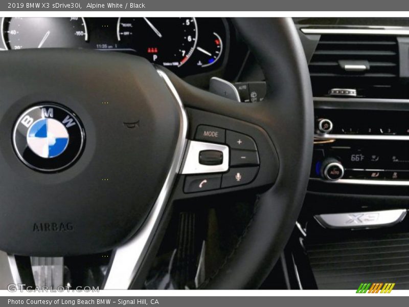 Alpine White / Black 2019 BMW X3 sDrive30i